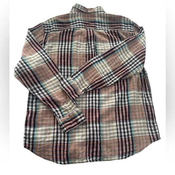 TOMMY BAHAMA Winter Plaid Flannel Long sleeve Button Down shirt- Size XL - Picture 7 of 15